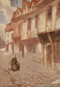 Street Scene In Rouen by William Lee Hankey