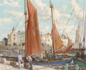 Lowestoft Trawlers by William Lee Hankey