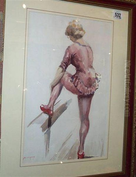 A Rear View Study Of A Ballerina - view 1