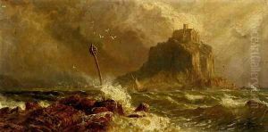 Blowing Fresh-Mounts Bay, Cornwall by John Mogford