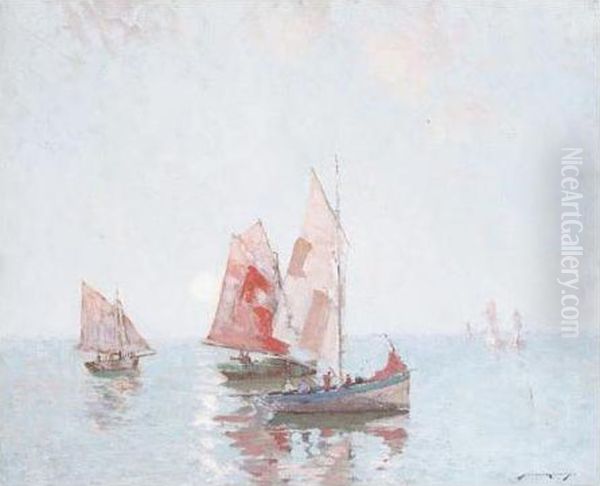 Trawlers At Sea - view 1