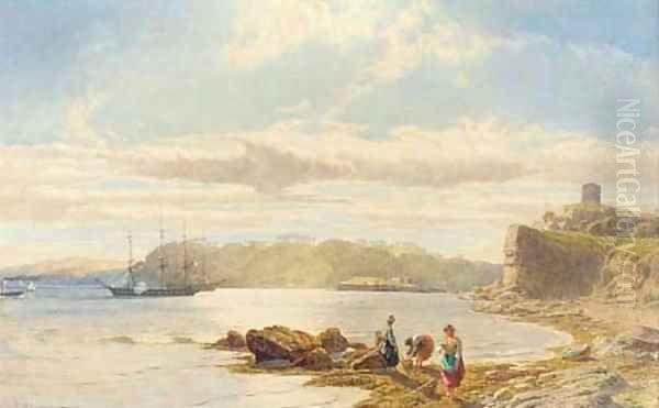 Mount Edgecombe from Mount Batten, Plymouth - view 1