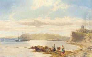 Mount Edgecombe from Mount Batten, Plymouth by John Mogford