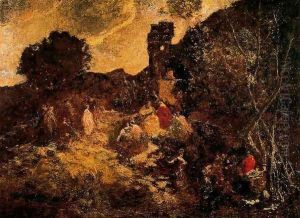 Don Quixote and Sancho Panza by Adolphe Joseph Thomas Monticelli