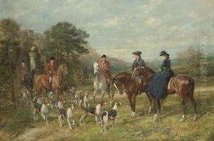 The Meet At The Manor House by Heywood Hardy