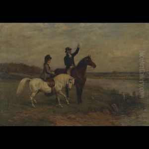 An Afternoon Ride by Heywood Hardy