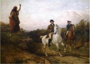 Meg Merrilies And The Laird Of Ellangowan by Heywood Hardy