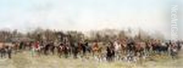 Meet Of The Zetland Hunt At Ashe
House, Richmond, Yorkshire Withhrh The Prince Of Wales In Attendance - view 1