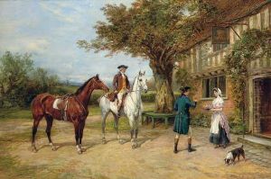 A Halt At The Inn by Heywood Hardy