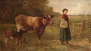 The Cow-girl by Heywood Hardy