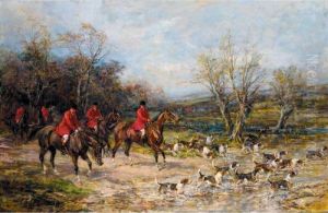 Crossing The Stream by Heywood Hardy