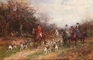 Riding To The Meet by Heywood Hardy