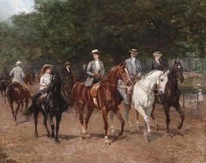 The Morning Ride by Heywood Hardy