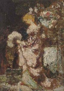 Jeune femme à l'eventail