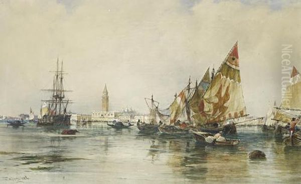 Boats In The Bacino Di S.marco, Venice - view 1