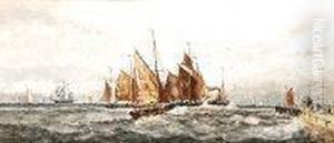 Sailing Boats by Thomas Bush Hardy