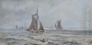 Fishing Boats by Thomas Bush Hardy