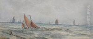 Fishing Boats by Thomas Bush Hardy