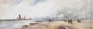 Scheveningen Beach by Thomas Bush Hardy