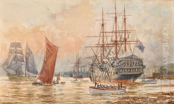 Shipping On The Thames - view 1