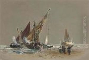 North Pier, Scarborough by Thomas Bush Hardy