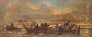 An elegant party on the Venetian Lagoon
