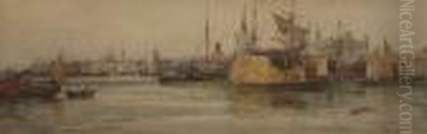 Hay Barges Off The Tower (st Paul's In The Distance) - view 1