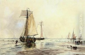 A Hazy Morning, Katwijk Aan Zee by Thomas Bush Hardy