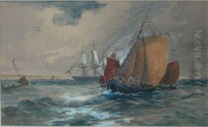 Fishing Trawler In Rough Waters