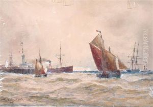 Leaving Port by Thomas Bush Hardy