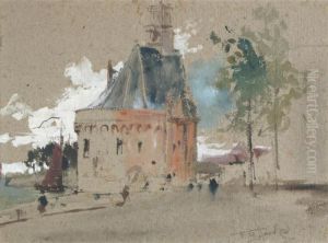 Hoorn Harbour, Holland by Thomas Bush Hardy