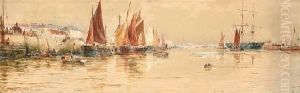 Boulogne Harbour by Thomas Bush Hardy