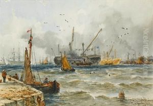 Portsmouth Harbour by Thomas Bush Hardy