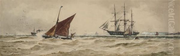 Shipping Off The South Foreland - view 1