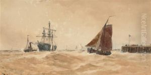 Bringing In A Disabled Ship Off The Dutch Coast