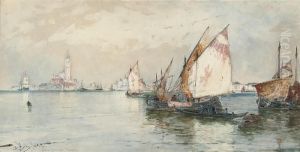 Off San Giorgio, Venice by Thomas Bush Hardy