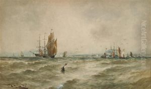 Off Portsmouth by Thomas Bush Hardy