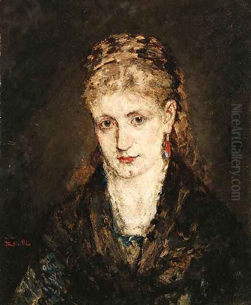 Woman in black - view 1