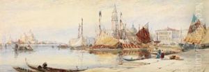 Venezia: Panorama Dalla Riva Deglischiavoni Con Ponte Dei Sospiri by Thomas Bush Hardy