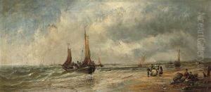 The Return Of The Fishing Fleet by Thomas Bush Hardy