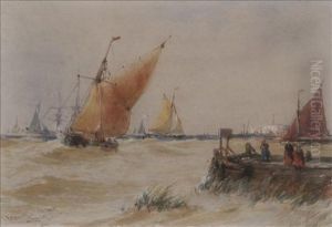 On The Medway by Thomas Bush Hardy