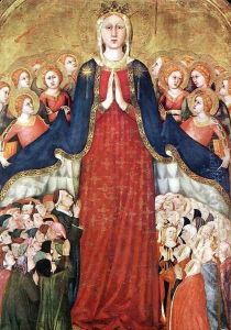 Madonna of the Recommended 1350s by Lippo Memmi