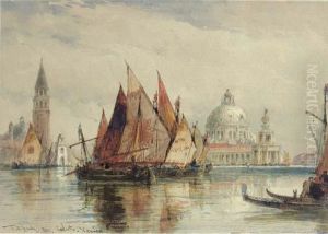 San Giorgio Maggiore And The Salute by Thomas Bush Hardy