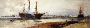 Portsmouth Harbour by Thomas Bush Hardy