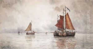 Fishing Boats by Thomas Bush Hardy