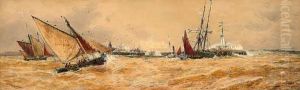 A Blustery Day Off The Harbour Mouth, Boulogne