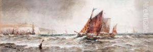 Off Scarborough by Thomas Bush Hardy