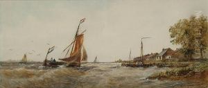 On The Maas by Thomas Bush Hardy