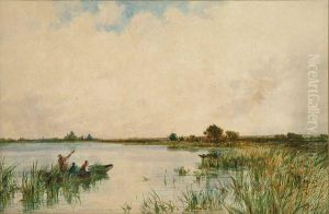 Rush Gatherers by Thomas Bush Hardy
