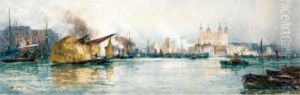 The Pool Of The Thames by Thomas Bush Hardy